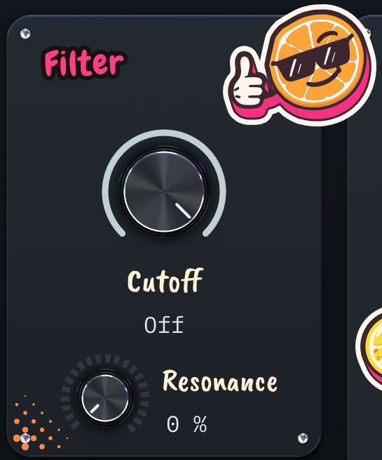 The Filter section: Cutoff and Resonance